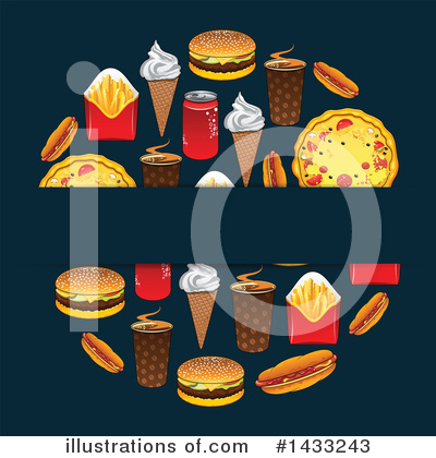 Royalty-Free (RF) Fast Food Clipart Illustration by Vector Tradition SM - Stock Sample #1433243