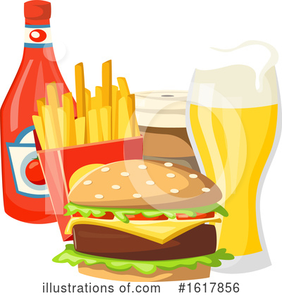 Royalty-Free (RF) Fast Food Clipart Illustration by Vector Tradition SM - Stock Sample #1617856