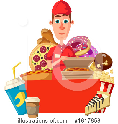 Pizza Clipart #1617858 by Vector Tradition SM