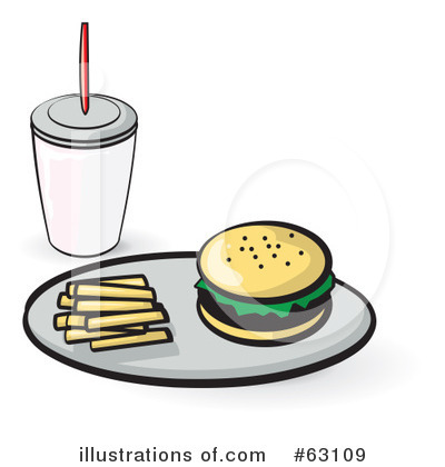 Royalty-Free (RF) Fast Food Clipart Illustration by Leo Blanchette - Stock Sample #63109