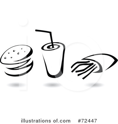 Royalty-Free (RF) Fast Food Clipart Illustration by cidepix - Stock Sample #72447