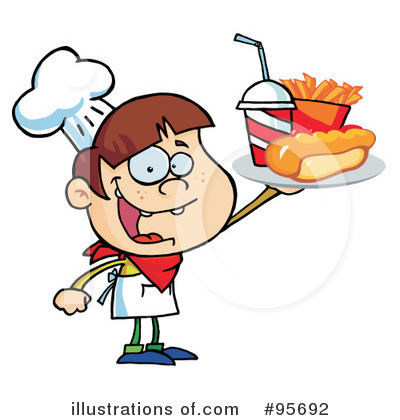 Royalty-Free (RF) Fast Food Clipart Illustration by Hit Toon - Stock Sample #95692