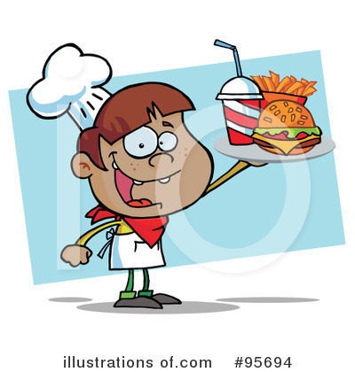 Royalty-Free (RF) Fast Food Clipart Illustration by Hit Toon - Stock Sample #95694