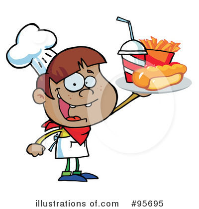 Royalty-Free (RF) Fast Food Clipart Illustration by Hit Toon - Stock Sample #95695