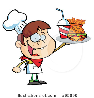 Royalty-Free (RF) Fast Food Clipart Illustration by Hit Toon - Stock Sample #95696