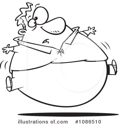 Royalty-Free (RF) Fat Clipart Illustration by toonaday - Stock Sample #1086510