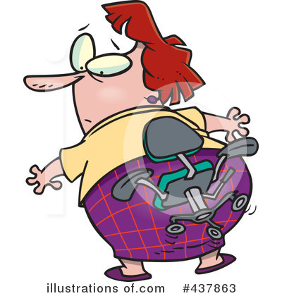 Obesity Clipart #437863 by toonaday