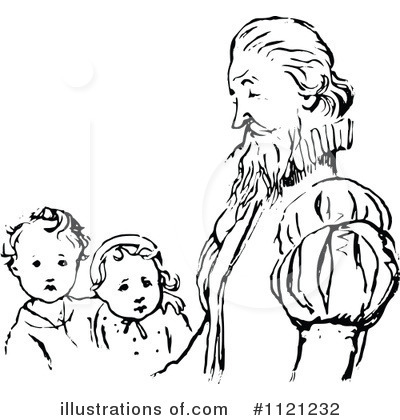 Royalty-Free (RF) Father Clipart Illustration by Prawny Vintage - Stock Sample #1121232