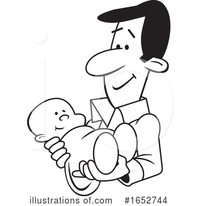 Royalty-Free (RF) Father Clipart Illustration by Johnny Sajem - Stock Sample #1652744