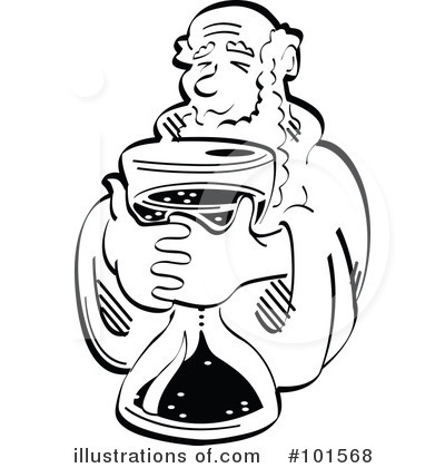 Royalty-Free (RF) Father Time Clipart Illustration by Andy Nortnik - Stock Sample #101568