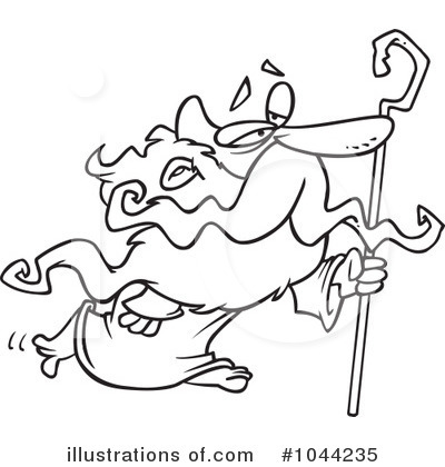 Royalty-Free (RF) Father Time Clipart Illustration by toonaday - Stock Sample #1044235