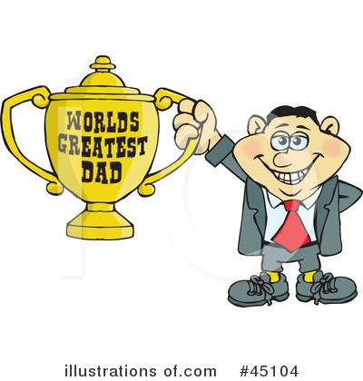 Royalty-Free (RF) Fathers Day Clipart Illustration by Dennis Holmes Designs - Stock Sample #45104