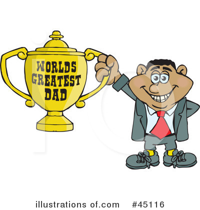 Royalty-Free (RF) Fathers Day Clipart Illustration by Dennis Holmes Designs - Stock Sample #45116