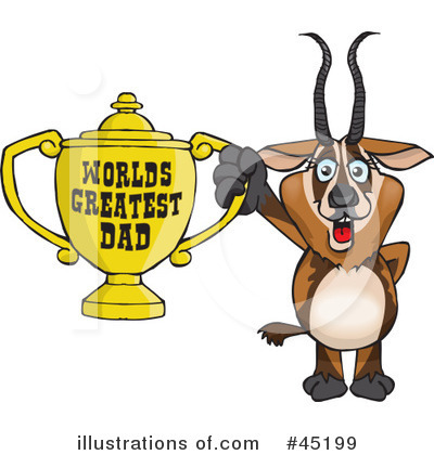 Gazelle Clipart #45199 by Dennis Holmes Designs