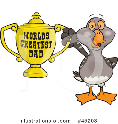 Goose Clipart #45203 by Dennis Holmes Designs