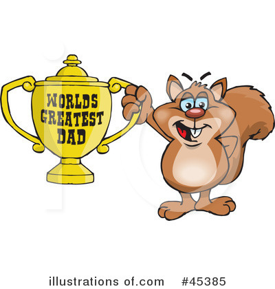 Squirrel Clipart #45385 by Dennis Holmes Designs