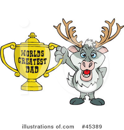 Reindeer Clipart #45389 by Dennis Holmes Designs