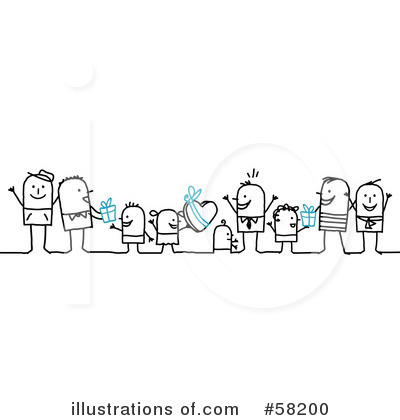 Royalty-Free (RF) Fathers Day Clipart Illustration by NL shop - Stock Sample #58200