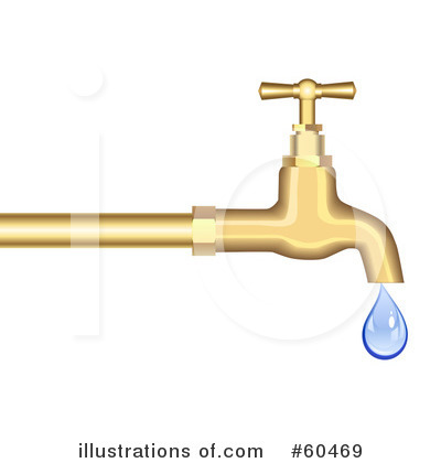 Royalty-Free (RF) Faucet Clipart Illustration by Oligo - Stock Sample #60469