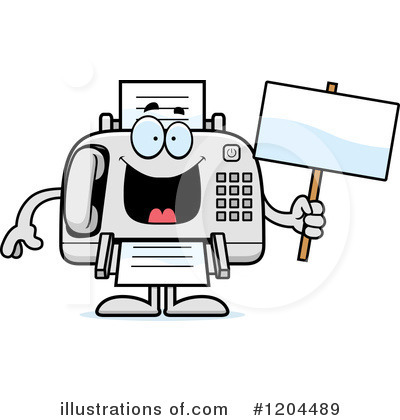 Royalty-Free (RF) Fax Machine Clipart Illustration by Cory Thoman - Stock Sample #1204489