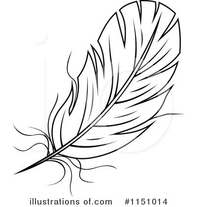 Royalty-Free (RF) Feather Clipart Illustration by Vector Tradition SM - Stock Sample #1151014