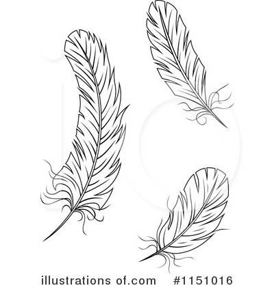Royalty-Free (RF) Feather Clipart Illustration by Vector Tradition SM - Stock Sample #1151016