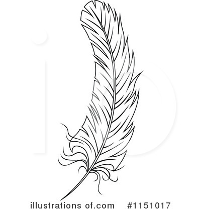 Royalty-Free (RF) Feather Clipart Illustration by Vector Tradition SM - Stock Sample #1151017