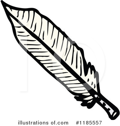 Royalty-Free (RF) Feather Clipart Illustration by lineartestpilot - Stock Sample #1185557