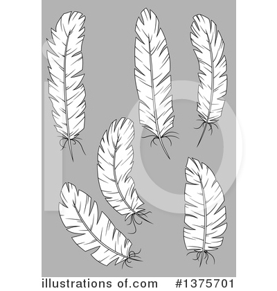Royalty-Free (RF) Feather Clipart Illustration by Vector Tradition SM - Stock Sample #1375701