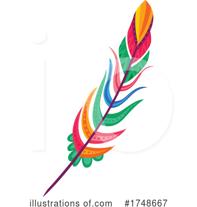 Royalty-Free (RF) Feather Clipart Illustration by Vector Tradition SM - Stock Sample #1748667