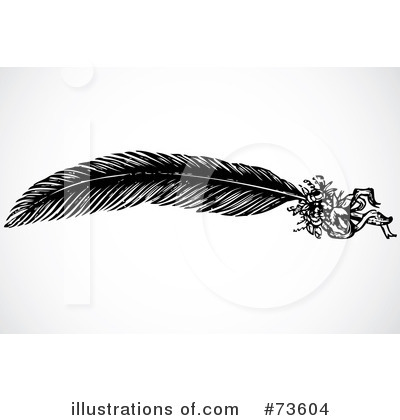 Royalty-Free (RF) Feather Clipart Illustration by BestVector - Stock Sample #73604