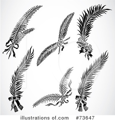 Royalty-Free (RF) Feather Clipart Illustration by BestVector - Stock Sample #73647