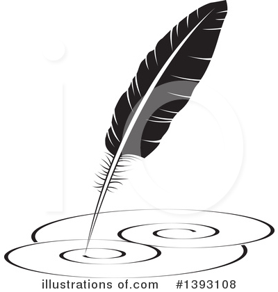 Royalty-Free (RF) Feather Quill Clipart Illustration by Lal Perera - Stock Sample #1393108