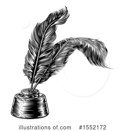 Royalty-Free (RF) Feather Quill Clipart Illustration by AtStockIllustration - Stock Sample #1552172