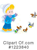 Feed The Birds Clipart #1223840 by Alex Bannykh