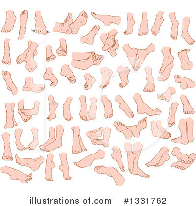 Royalty-Free (RF) Feet Clipart Illustration by Liron Peer - Stock Sample #1331762