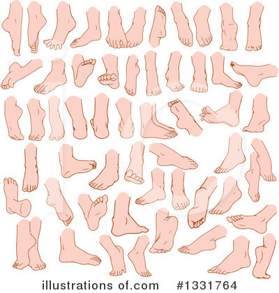 Royalty-Free (RF) Feet Clipart Illustration by Liron Peer - Stock Sample #1331764