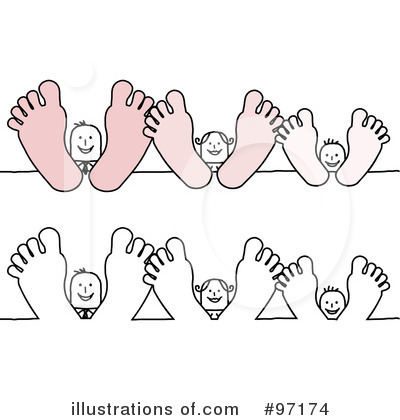 Royalty-Free (RF) Feet Clipart Illustration by NL shop - Stock Sample #97174