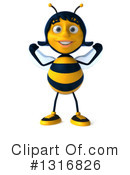 Female Bee Clipart #1316826 by Julos