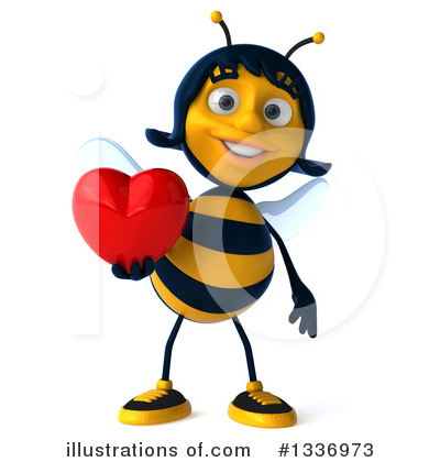 Female Bee Clipart #1336973 by Julos
