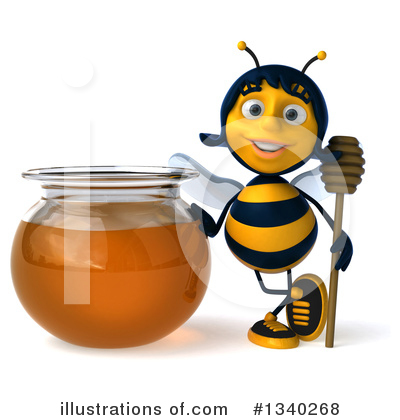 Royalty-Free (RF) Female Bee Clipart Illustration by Julos - Stock Sample #1340268