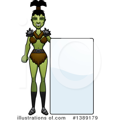 Female Orc Clipart #1389179 by Cory Thoman
