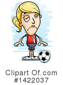 Female Soccer Player Clipart #1422037 by Cory Thoman