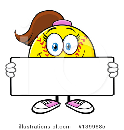 Female Softball Clipart #1399685 by Hit Toon