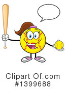 Female Softball Clipart #1399688 by Hit Toon