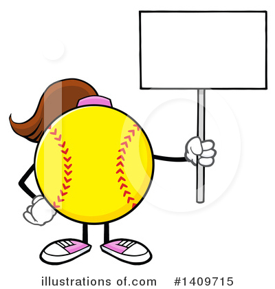 Female Softball Clipart #1409715 by Hit Toon