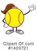 Female Softball Clipart #1409721 by Hit Toon