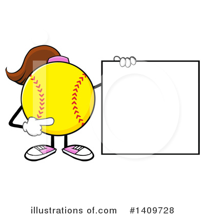 Female Softball Clipart #1409728 by Hit Toon