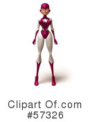 Femme Superhero Character Clipart #57326 by Julos