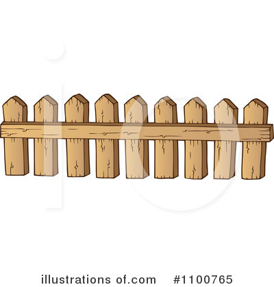 Royalty-Free (RF) Fence Clipart Illustration by visekart - Stock Sample #1100765